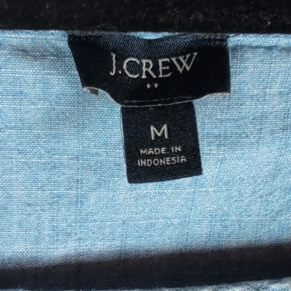 596-J. Crew Soft Blue Ruffle Blouse - Picture 2 of 4